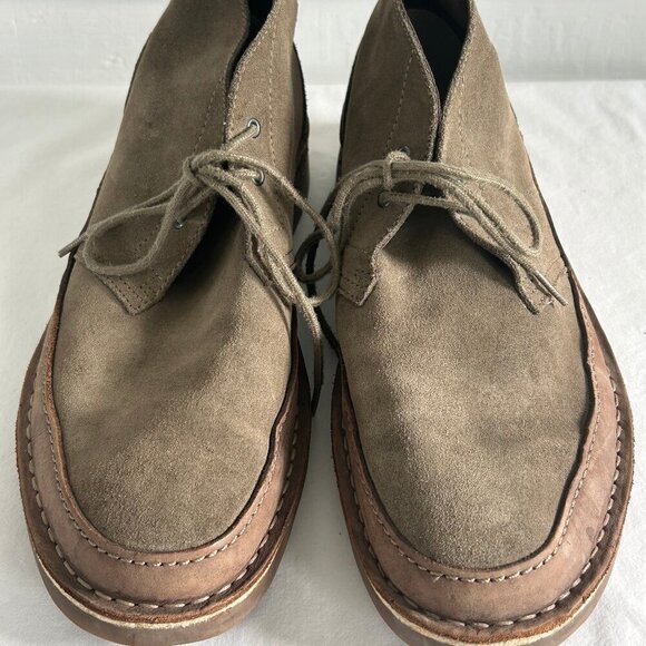 Clarks Bushacre Rand Chukka Boots Brown Leather Lace Up Mens Shoes 10M main image 8